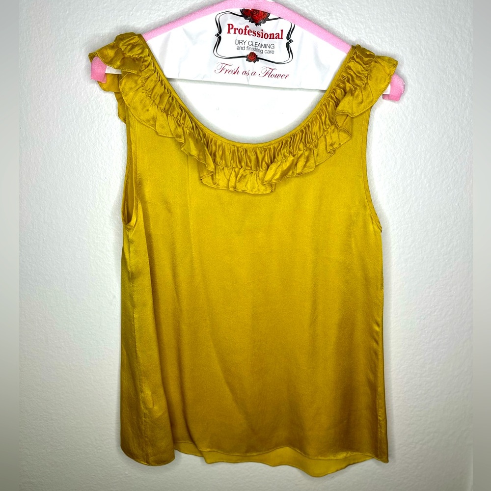 J.Crew Yellow Silk Blouse